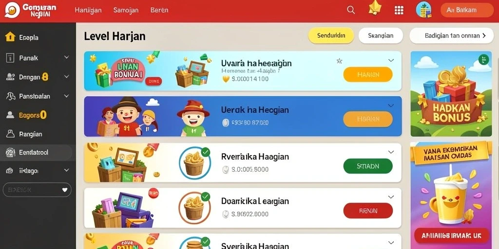 Reward menarik untuk setiap kemenangan besar.