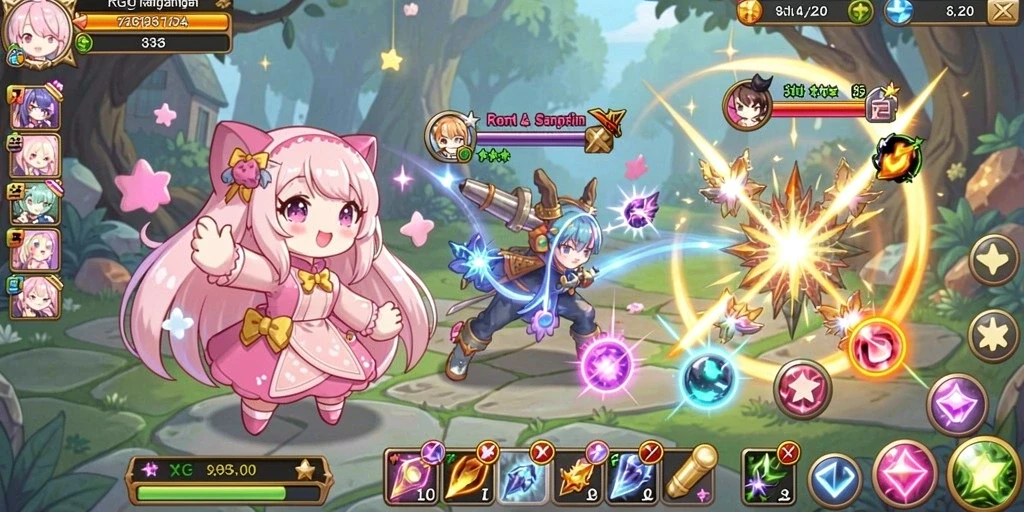 Screenshot memperlihatkan salah satu level menantang dalam ADG62.