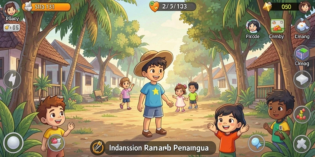 Menemukan harta karun tersembunyi di pulau.