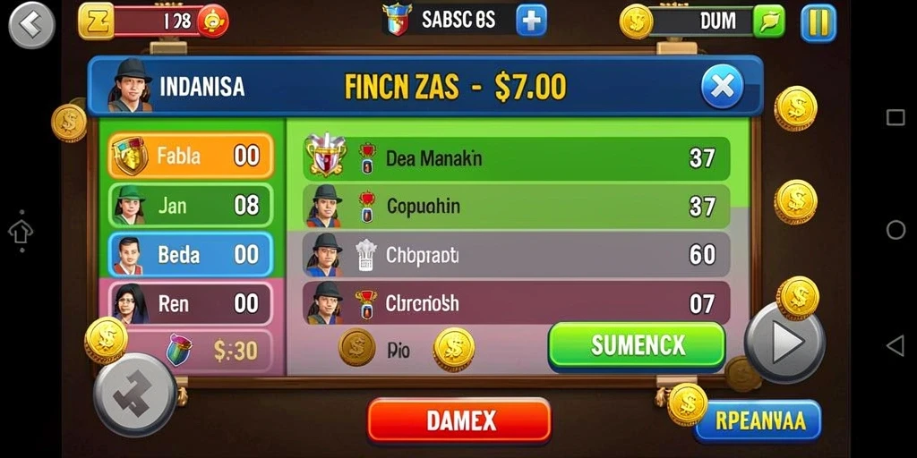 Antarmuka yang intuitif memudahkan navigasi dan bermain.