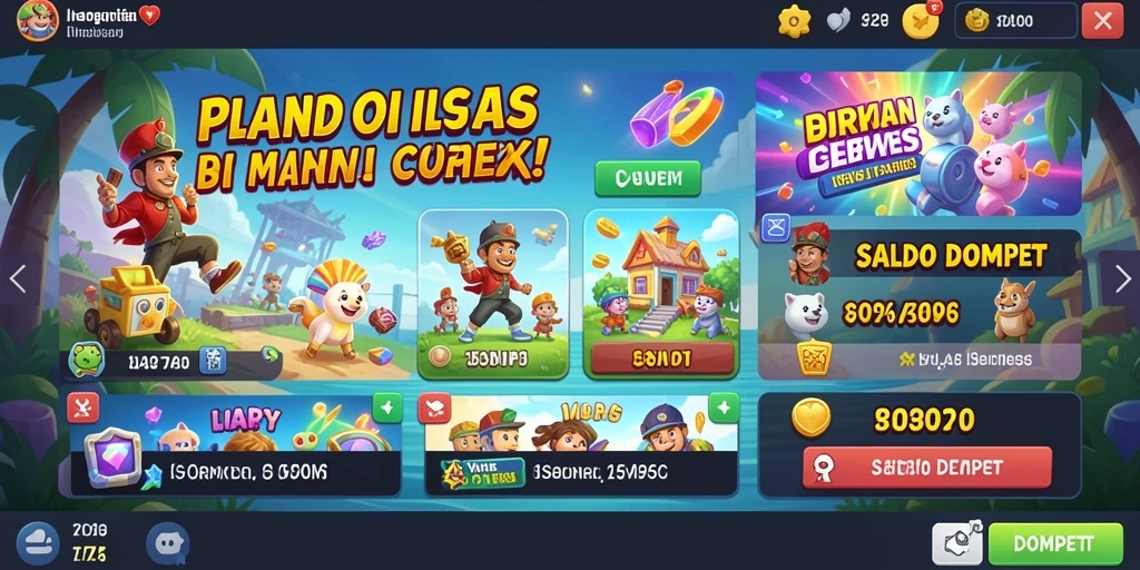 Tangkapan layar menggambarkan grafis menawan dari level baru.