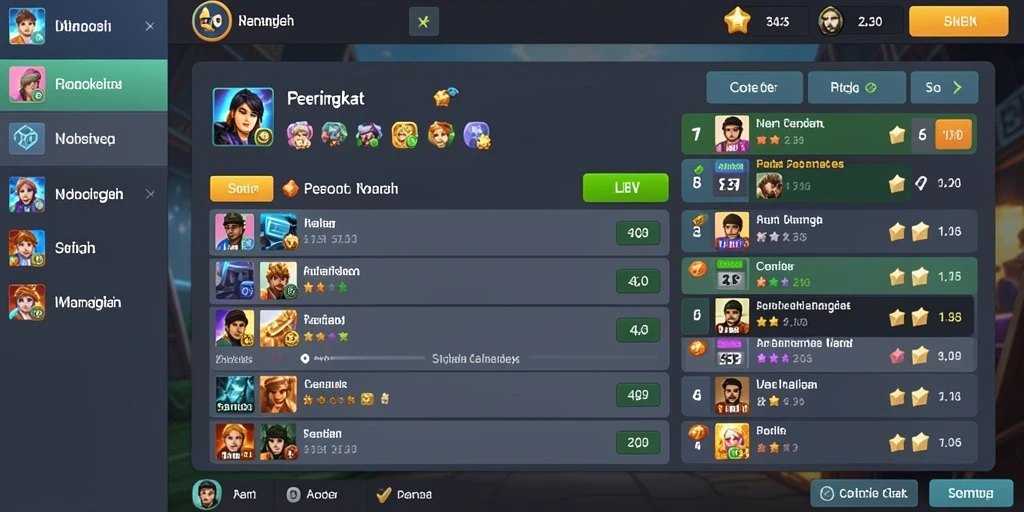 Fitur leaderboard untuk bersaing dengan teman.